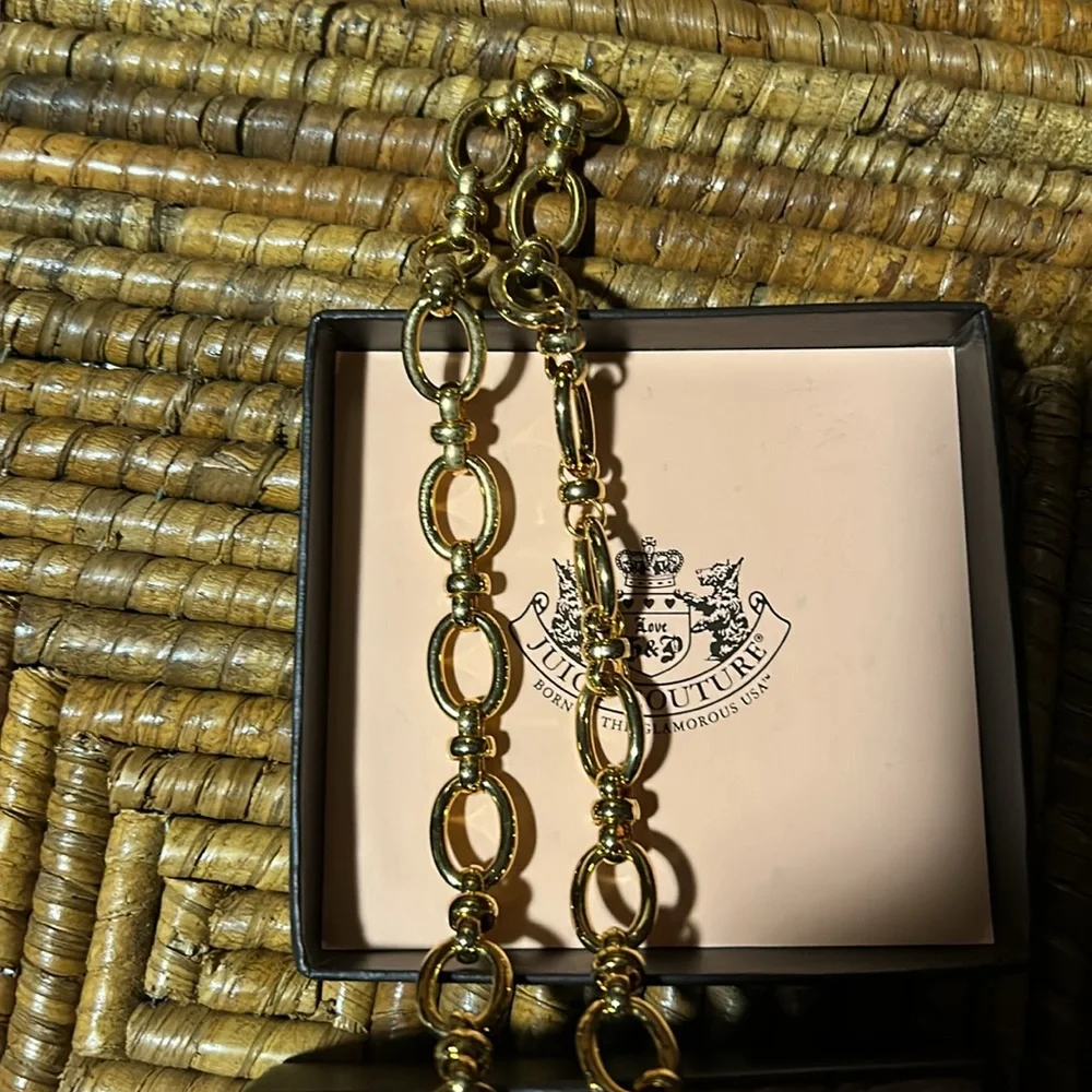 Juicy Couture Gold Heart Charm Necklace BN - Picture 3 of 6